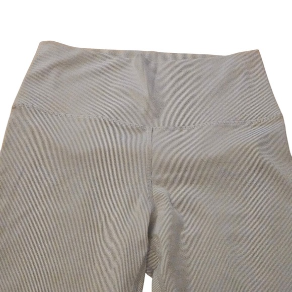 Vuori Gray Pinstripe High Rise Workout Leggings Womens - Picture 5 of 5